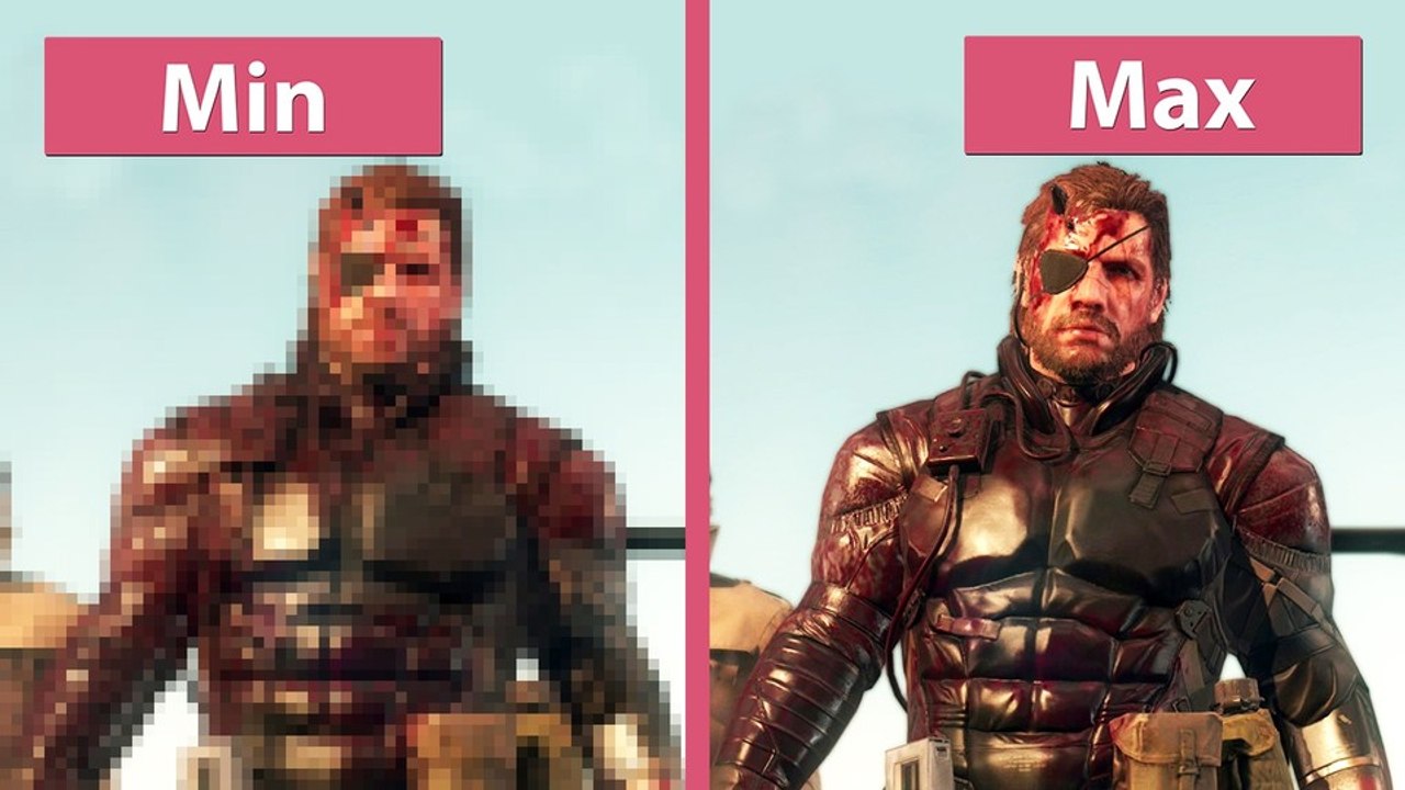 Metal Gear Solid 5: The Phantom Pain - Niedrige und maximale Details im Grafikvergleich