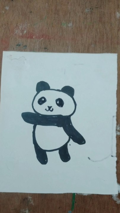 How to draw BEAUTIFUL PANDA BEAR cute and beautiful ♥ Cute Drawings