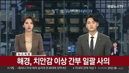 [속보] 해경, 치안감 이상 간부 일괄 사의