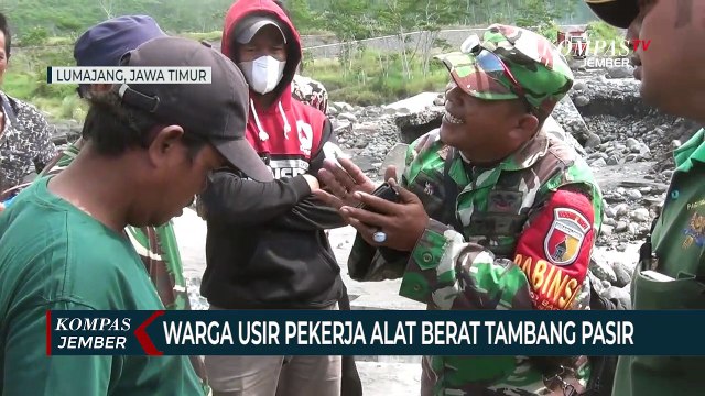 Beroperasi Dekat Tanggul, Alat Berat Tambang Pasir Diusir Warga