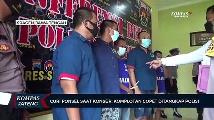 Curi Ponsel Saat Konser di Sragen, Komplotan Copet Ditangkap Polisi