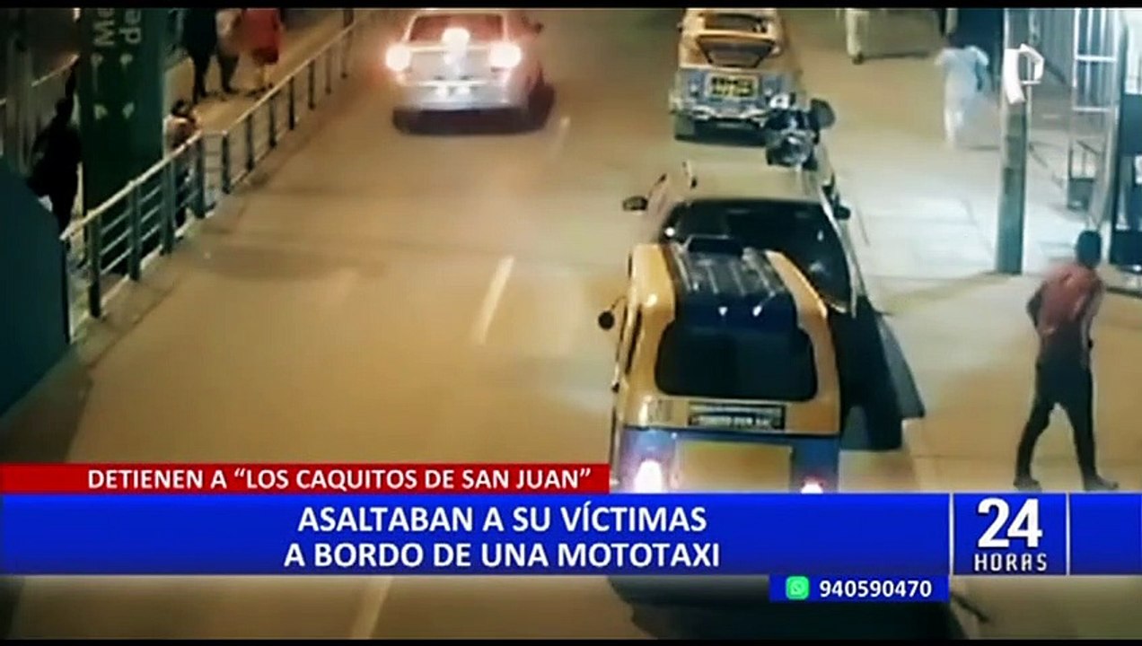 SJM: capturan a peligrosa banda de asaltantes 'los Caquitos' que robaba en mototaxi