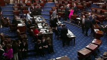 شاهد: مجلس الشيوخ الأميركي يقر مشروع قانون مراقبة الأسلحة