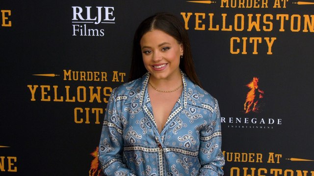 Sarah Jeffery Murder at Yellowstone City Los Angeles Special Screening Red Carpet