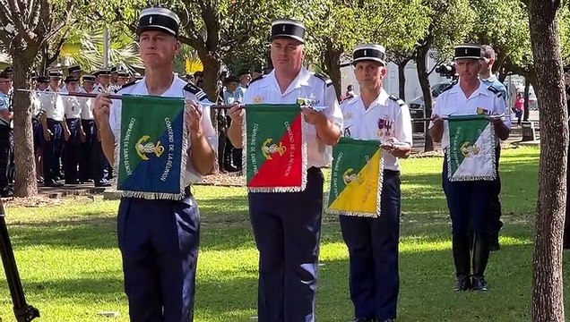 Cérémonie de remise de fanions aux compagnies de la gendarmerie de La Réunion