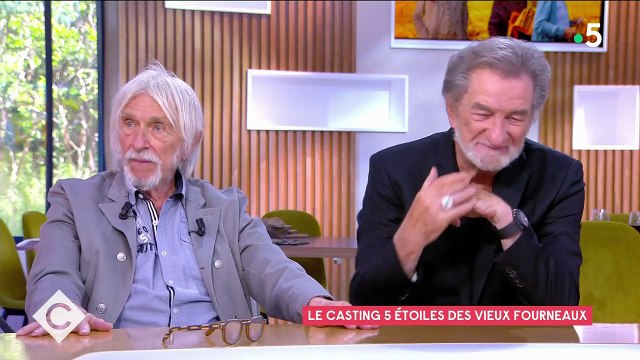 Pierre Richard et Eddy Mitchell dans l'émission C à vous sur France 5.