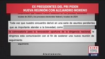 Expresidentes del PRI piden nueva reunión con Alejandro Moreno