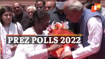 Presidential Elections 2022- Draupadi Murmu Arrives At Parliament For Nomination Filing