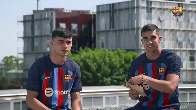 El divertido challenge de los 7 segundos de Pedri y Ferran Torres / FCB