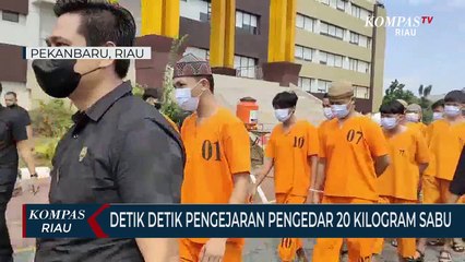 Detik Detik Pengejaran Pengedar 20 Kilogram Sabu