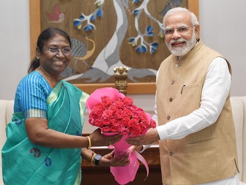 Presidential Elections 2022: PM Modi accompanies Droupadi Murmu for Presidential Nominations