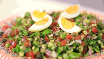 Salade verte tunisienne - سلطة تونسية خضراء