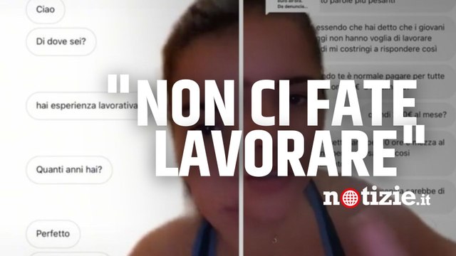 10 ore di lavoro e 280 euro al mese. Giovane si ribella all’offerta: “Voi che non ci fate lavorare”