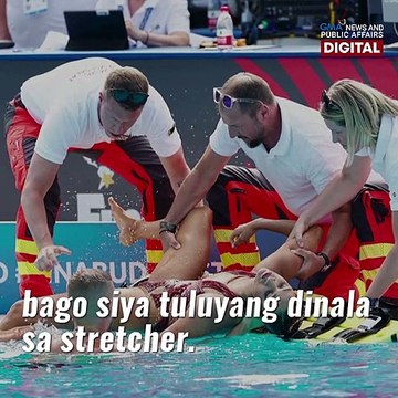 US swimmer, nawalan ng malay at muntik malunod sa gitna ng kompetisyon! | GMA News Feed
