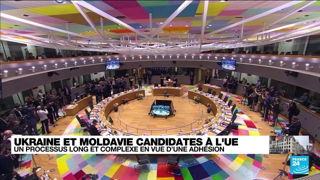 Ukraine et Moldavie candidates à l'UE : un processus long et complexe en vue d'une adhésion