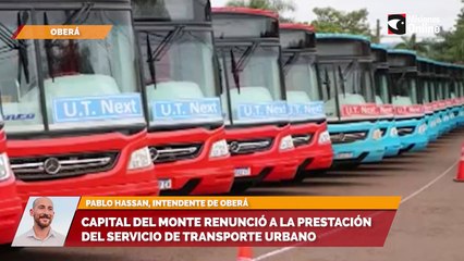 Capital del Monte renunció a la prestación del servicio de transporte urbano
