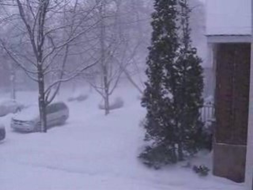 Snow storm in Montreal March 8th, 2008