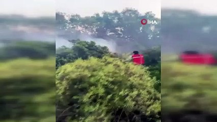 Kaştaki makilik yangını 2 saatte kontrol altına alındı