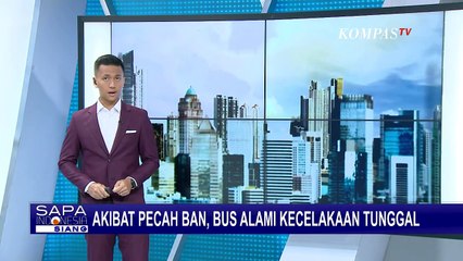 Download Video: Kecelakaan Tunggal Bus AKAP Tabrak Pembatas Jembatan Hingga Terperosok ke Pinggir Jurang!