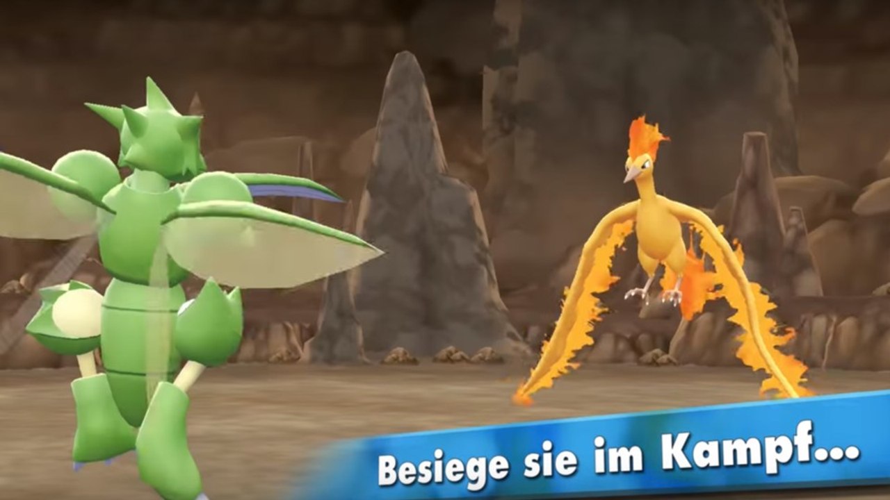 Pokémon Let's Go - Gameplay-Trailer: Legendäre Pokémon müssen im Kampf besiegt werden