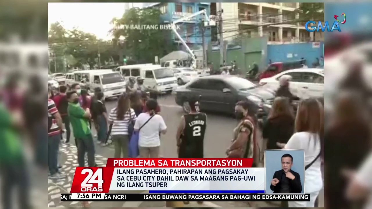 Ilang pasahero, pahirapan ang pagsakay sa Cebu City dahil daw sa maagang pag-uwi ng ilang tsuper | 24 Oras