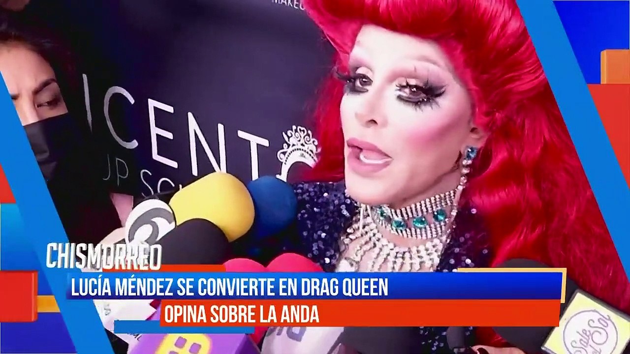 Lucía Méndez se convierte en 'Drag' y así luce