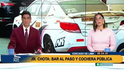 Jirón Chota: denuncian que policías se adueñan de calle al dejar larga fila de vehículos incautados