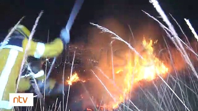 Un incendio iniciado por adolescentes consumió parte de las serranías de Villa Pagador