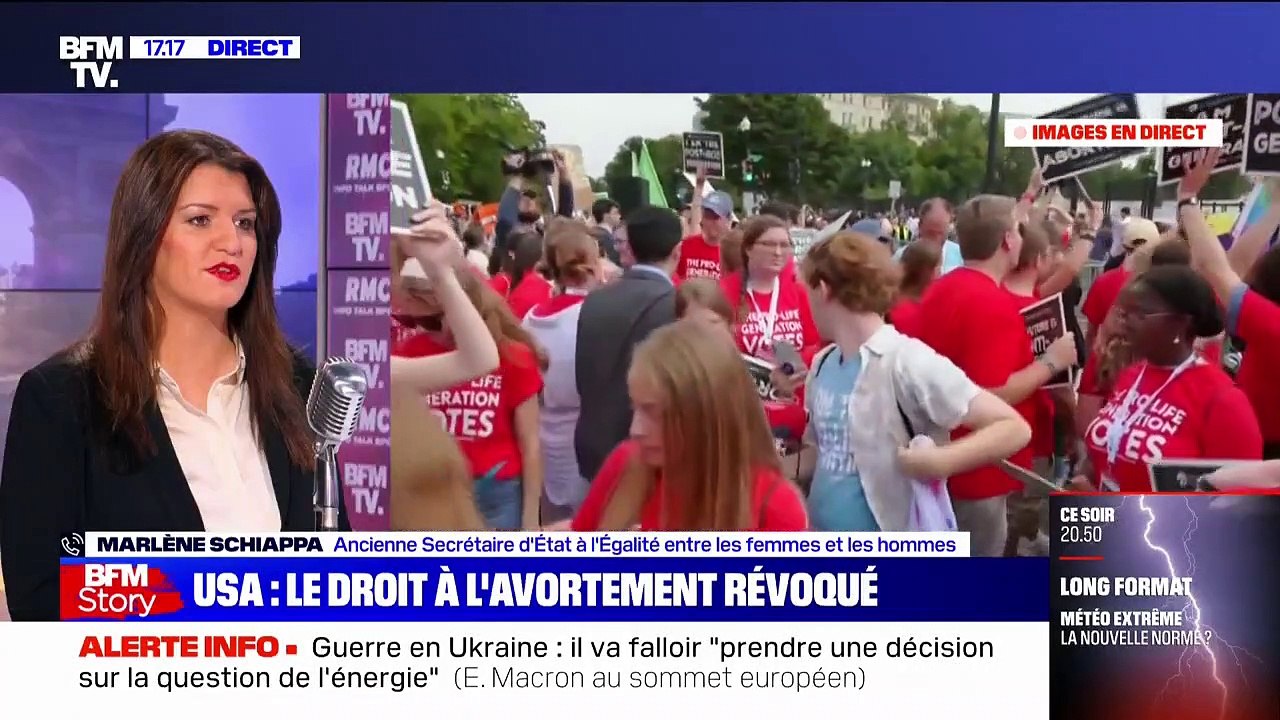 Droit à l'avortement révoqué aux États-Unis: "C'est un drame pour les femmes américaines", réagit Marlène Schiappa