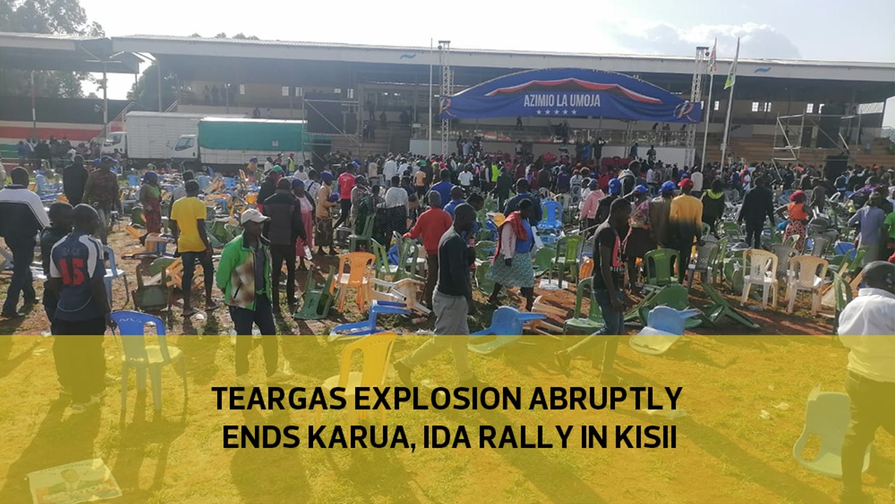 Teargas explosion abruptly ends Karua, Ida rally in Kisii