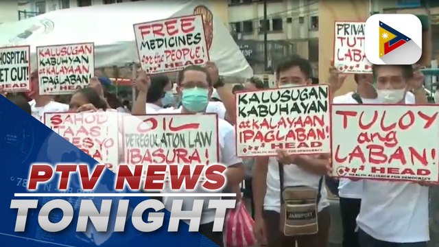 Protest action held in Plaza Miranda by anti-BBM demonstrators