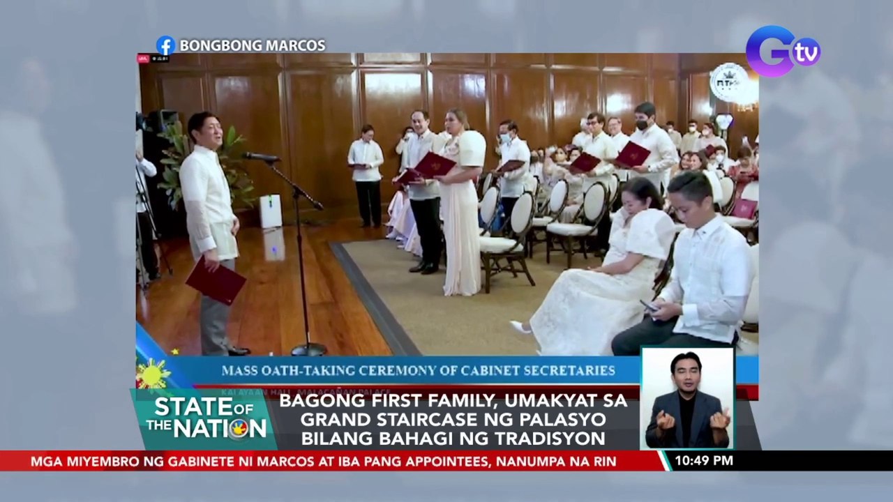 Marcos, dumalo sa tradisyunal na Vin D'Honneur kasama ang mga kinatawan ng ibang bansa | SONA