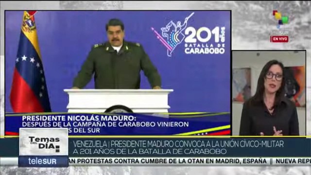Venezuela conmemora 201 años de la Batalla de Carabobo