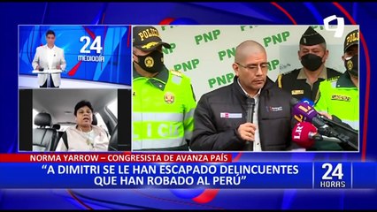 Norma Yarrow sobre Dimitri Senmache: "Le quedó grande el cargo y es cómplice del Gobierno"