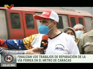 Metro de Caracas culmina trabajos de reparación de vía férrea desde Caño Amarillo hasta Capitolio