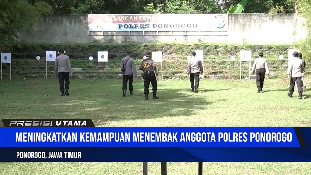 Lomba Menembak Dalam Rangka Hari Bhayangkara Ke-76 Polres Ponorogo