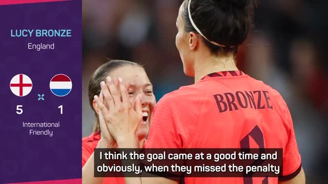 Bronze admits to fluke goal in England win over Netherlands