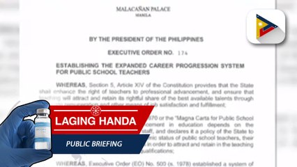 Tải video: EO 174 na magbubukas ng bagong position level sa mga paaralan, pirmado na ni Pangulong Duterte