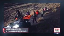 Muere una alpinista al escalar el Popocatépetl