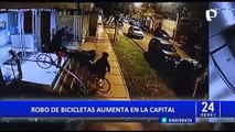 Cámara de seguridad capta robo de bicicletas en condominio Santa Catalina