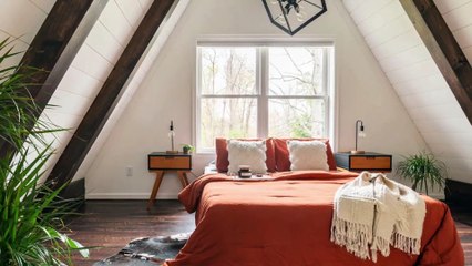 Unique Beautiful A- Frame Cabin and All It Has To Offer