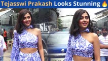 Tejasswi Prakash Flaunts New Look, Sweetly Interacts With Paps