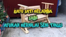 AYUNAN DARI KAYU JATI BELANDA (DIY) || ide kreatif bahan bekas palet