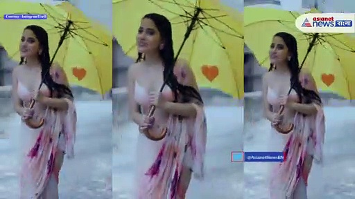 নীল-তারের তৈরি পোশাক পড়ে  আবারও ভাইরাল উরফি জাভেদ