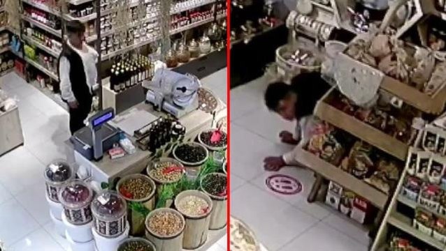 Yürüyerek girdi, sürünerek çıktı! Şüpheli, kasadaki paraları işte böyle çaldı