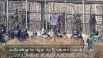 Devoluciones en caliente y agresiones de la policía marroquí durante el último salto a la valla de Melilla