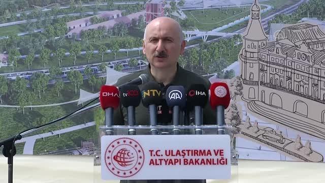 Bakan Karaismailoğlu, Haydarpaşa Garı Arkeolojik ve Endüstriyel Miras Parkı nda incelemelerde bulundu (1)