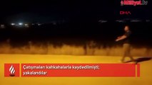 Çatışmaları kahkahalarla kaydedilmişti; yakalandılar