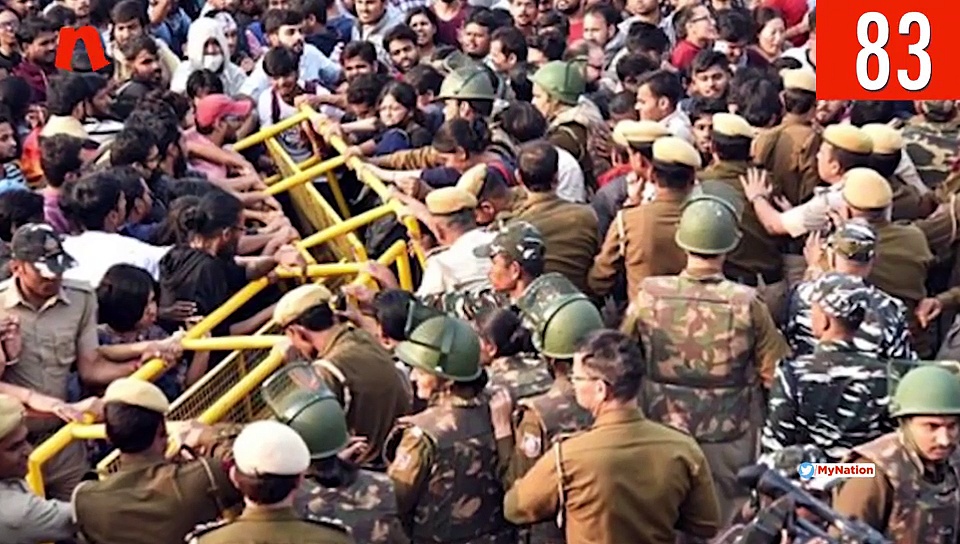 जेएनयू हिंसा में पुलिस के बयान से पीएम मोदी के कोलकाता दौरे तक, देखिए माय नेशन के 100 सेकेंड्स में