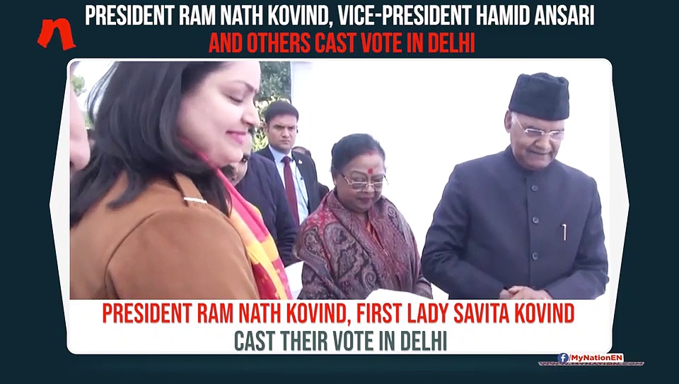 Delhi elections 2020: President Ram Nath Kovind, Deputy CM Manish Sisodia get their fingers inked